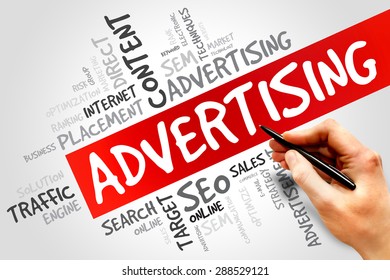 Advertising Word Cloud Business Concept Stock Photo 288529121 ...