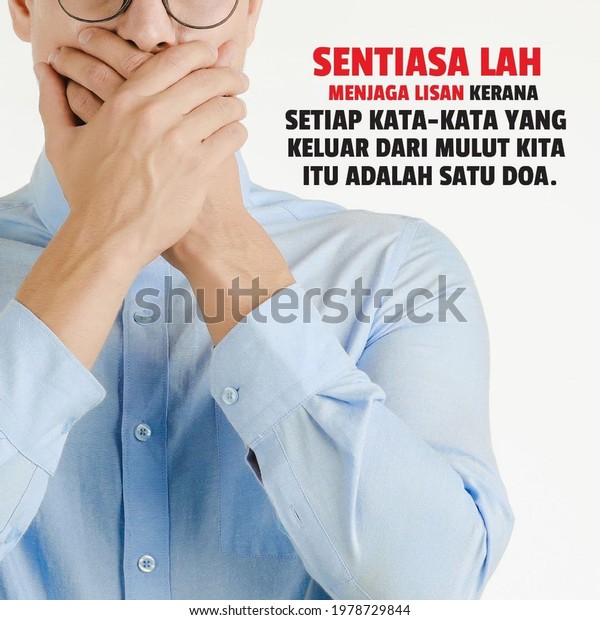 Advice Quotes Malay Language Guy Background Stock Photo Edit Now 1978729844