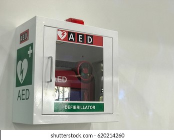 Aed Defibrillator In The Airport