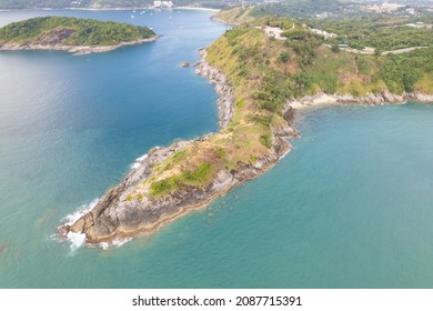 Aerail View Of Promthep Cape The Sunset Viewpoint In Phuket