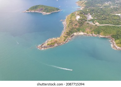 Aerail View Of Promthep Cape The Sunset Viewpoint In Phuket