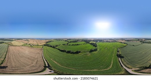 Aerial 360 Degree Photography In The Countryside