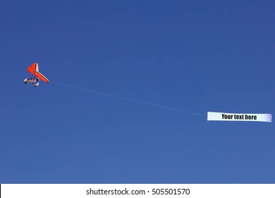 Aerial advertising with space for your ad