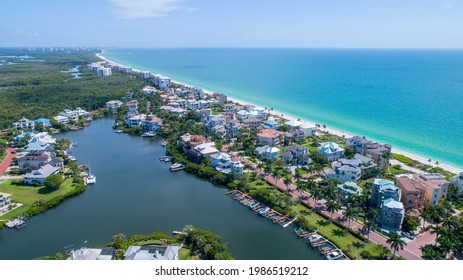 Aerial Beach Photo In Bonita Springs Florida