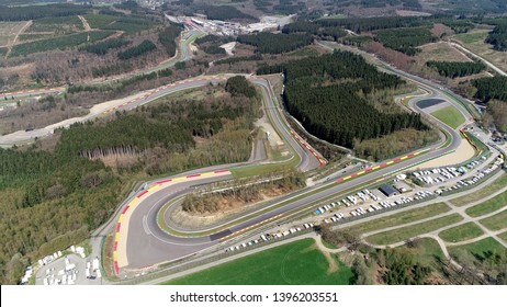 Aerial Bird View Of Circuit De Spa-Francorchamps Is Motor Racing Track Located In Stavelot Belgium Also Referred To As Spa It Is The Venue Of The Formula One Belgian Grand Prix