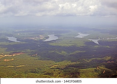 Aerial Of Black Warrior River Alabama 