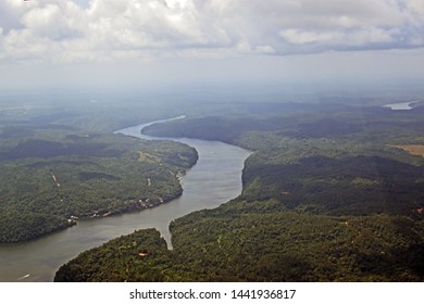 Aerial Of Black Warrior River Alabama 