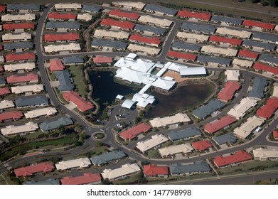 Aerial Of Buildings In Retirement Village, Bundaberg, Queensland, Australia