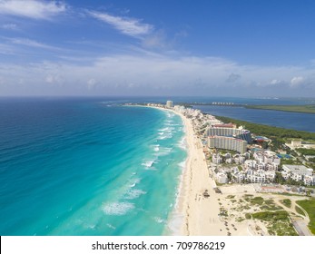 Aerial Cancun Beach Drone