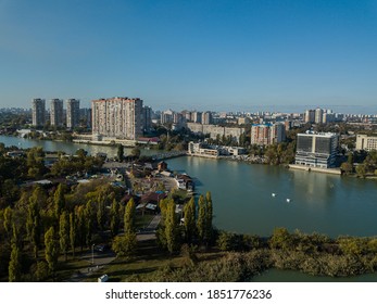 Aerial City View Of Krasnodar, Russian Federation, 2020