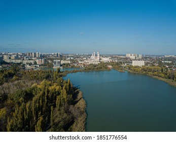 Aerial City View Of Krasnodar, Russian Federation, 2020