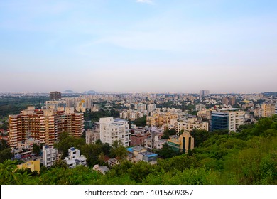 Aerial Cityscape With Buildings, Pune, Maharashtra