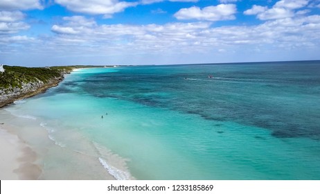 Aerial Coast View Of Maya Riviera Mexico