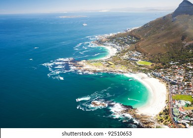 Aerial Coastal View Of Cape Town, South Africa