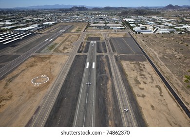 Aerial Deer Valley Airport Phoenix Arizona Stock Photo (Edit Now) 74862370