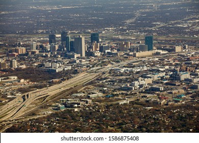 Aerial Downton Fort Worth Skyline