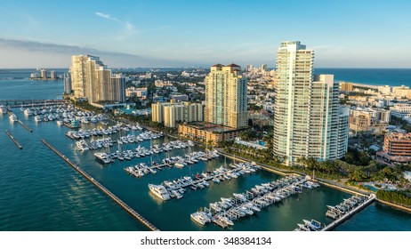 Aerial Downtown Miami  - Shutterstock ID 348384134
