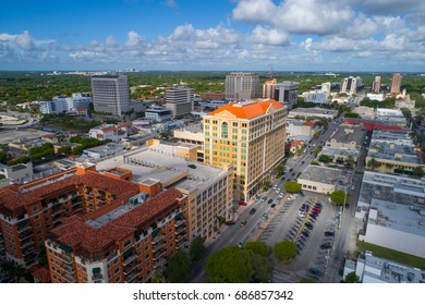 Aerial drone image of Coral Gables Miami FL