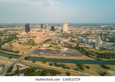 Aerial Drone Image Of Fort Worth Texas