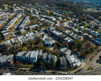 Aerial Drone of Manayunk Philadelphia - Shutterstock ID 2241338547
