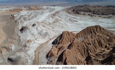 Aerial Drone Photo Of The Atacama Desert In Peru