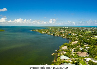 Aerial Drone Photo Ocean Reef Club Key Largo Florida An Upscale Neighborhood