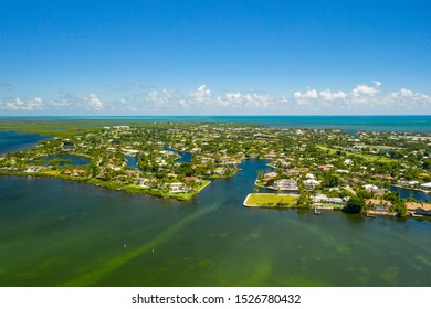 Aerial Drone Photo Ocean Reef Club Key Largo Florida An Upscale Neighborhood