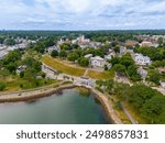 Aerial drone photo Plymouth Rock Massachusetts 2024