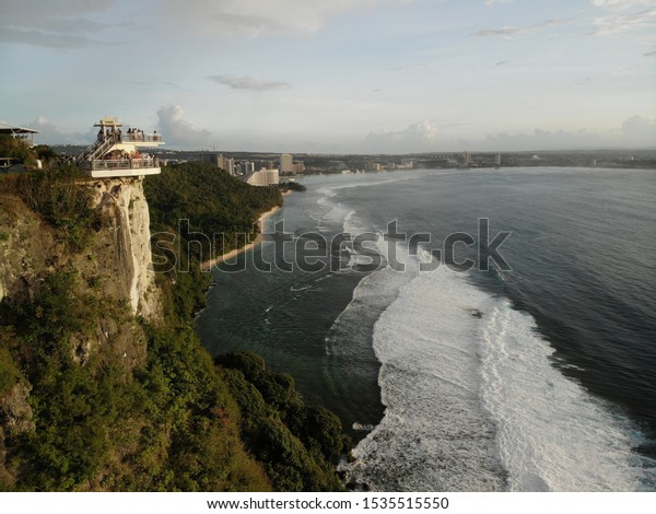 Aerial Drone Photograph Two Lovers Point Stock Photo Edit Now