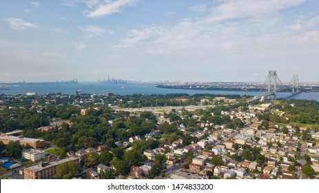 Aerial Drone Photos of Staten Island, Verrazano Bridge and Brooklyn