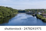 Aerial Drone Shot Of Coleraine Waterways