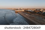 Aerial Drone of Sunrise in Ocean City New Jersey