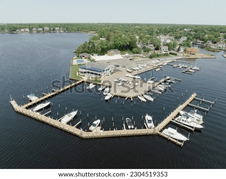 Aerial Drone of Toms River New Jersey  Foto stock © 