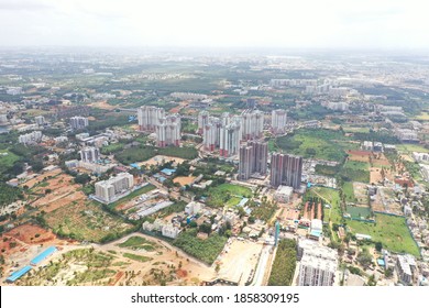  Aerial Drone View Of Apartments In Bengaluru