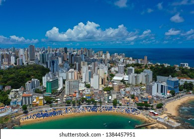 Aerial Drone View Barra Salvador Bahia Stock Photo 1384457951 ...