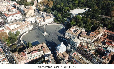 Aerial Drone View Iconic Piazza Del Stock Photo 1233414217 | Shutterstock