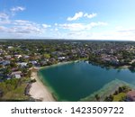 Aerial Drone View Of Miami Cutler Bay Community