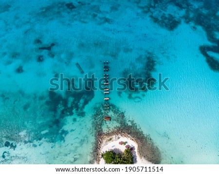 Similar – Image, Stock Photo Aerial Drone View Of Concrete Pier On Turquoise Water At The Black Sea