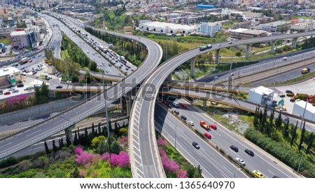 Similar – Image, Stock Photo motorway junction Evening