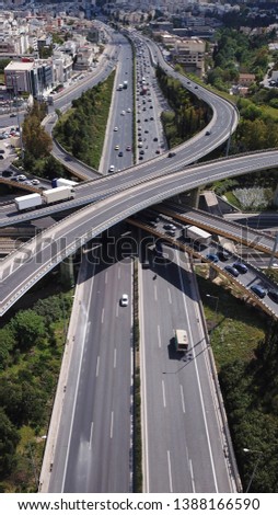 Similar – Image, Stock Photo motorway junction Evening