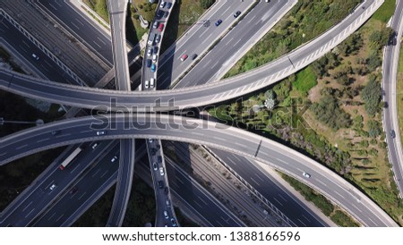 Similar – Image, Stock Photo motorway junction Evening