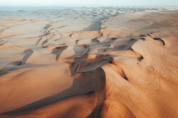 Textos Sobre Dunas Aéreas Del Desierto De Namibia, Puesta De Sol En Swakopmund, Namibia, África
