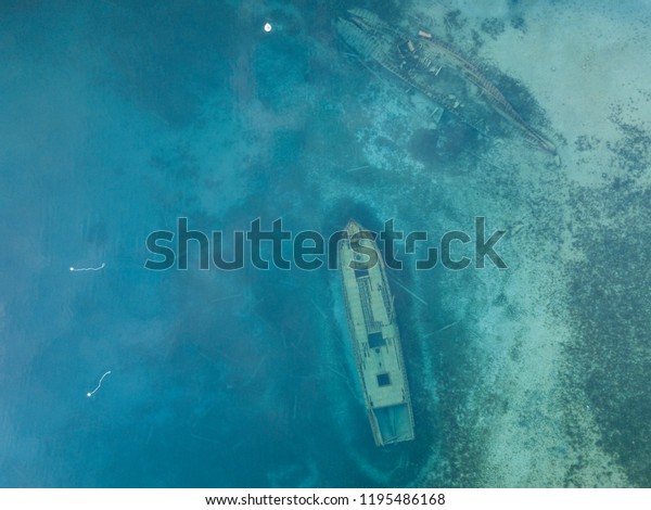 Aerial During Sunrise Canadian Schooner Ship Stock Photo