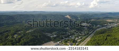 An aerial East River Overlook Bluefield, West Virginia Aerial Nature