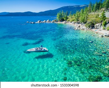 Aerial of Emerald Bay, Lake Tahoe, Nevada - Powered by Shutterstock