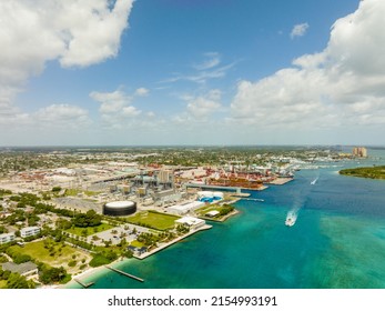 Aerial Establishing Photo Port Of Palm Beach FL USA