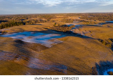 Aerial field view