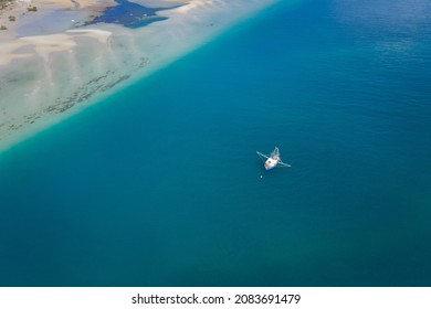 Aerial Of Fishing Trawler, Stradbroke Island