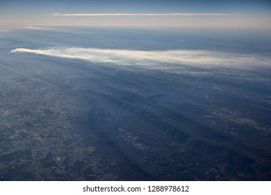 Aerial Of Forest Fires In George Washington Jefferson And Monongahela National Forests Appalachian Mountains West Virginia