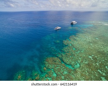 Aerial Great Barrier Reef Snorkel Scuba Dive Tour Vacation Coral Tropical Fish National Park 